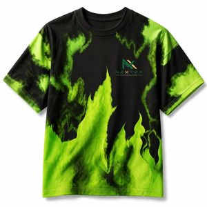 Custom Tie Dye <b>Flame</b> T-<b>Shirt</b> Men Fire Pattern Sublimated Tee - Product Image 6