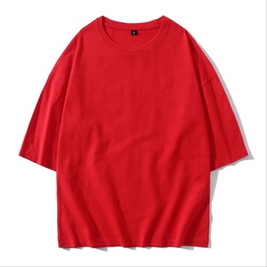 เสื้อยืดคอกลมแขนสั้นทรงโอเวอร์ไซส์ ผ้าคอตตอนเจอร์ซีย์ สำหรับผู้ชาย สีดำ สวมใส่สบาย ทรงปกติ ระบายอากาศได้ดี น้ำหนัก 220 กรัม แบบถัก - Product Image 3
