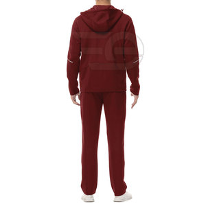 Survêtements d'hiver décontractés pour hommes avec cordon de serrage et capuche, 100% coton respirant, pour la remise en forme, la salle de sport, le jogging, l'entraînement en plein air, légers - Product Image 3