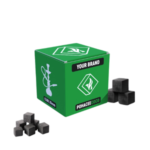 Vente en gros de shisha briquettes de noix de coco narguilé fumant 100% charbon de bois de noix de coco naturel marque privée OEM de qualité supérieure - Product Image 1
