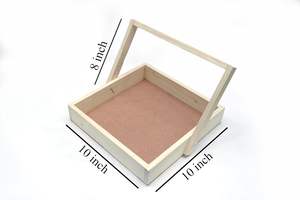 LArge rustic wooden <b>basket</b> for firewood storage indoor <b>small</b> wooden <b>basket</b> for kitchen counter organization handmade wooden - Product Image 5