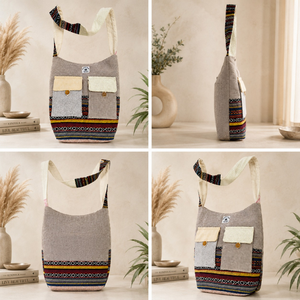 Sac en chanvre réutilisable de qualité supérieure |   Sac de transport léger et portable antivol pour usage quotidien |   Vente en gros, exportation en Inde, approvisionnement en vrac - Product Image 3