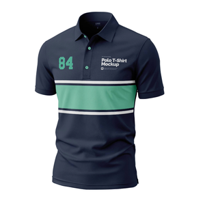 Fournisseur de polos de golf sportifs personnalisés OEM pour hommes, de qualité supérieure, en spandex et polyester, avec impression par sublimation, nouvelle collection, séchage rapide, vente en gros - Product Image 1