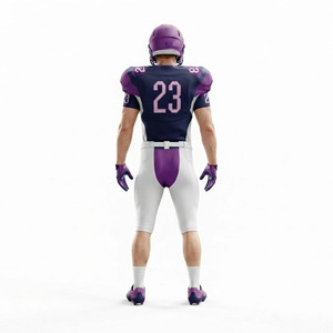 Ensemble d'uniformes de football américain sublimés sur mesure, coupe professionnelle, poids lourd, pour jeunes et adultes, maillot et pantalon de football d'équipe - Product Image 4