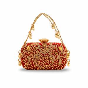 Maroon P15398 Fancy Clutch Accesorio elegante para vestidos de cóctel - Product Image 3