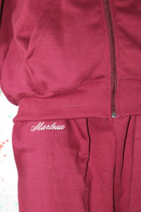 Survêtement couleur marron avec capuche couleur beige 450 GSM 100% coton Brodé Clush Inudstries - Product Image 4
