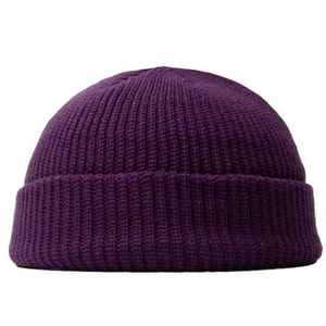 Autumn Winter New Mens Womens Reversible <b>Beanie</b> Designer <b>Wool</b> Jacquard Knitted <b>Hat</b> Multifunctional Warm Image Style - Product Image 5