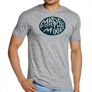 OEM Impression personnalisée T-shirt de fitness en jersey pour hommes Vente en gros pas chère en poly coton mélangé uni unisexe en Inde - Product Image 1