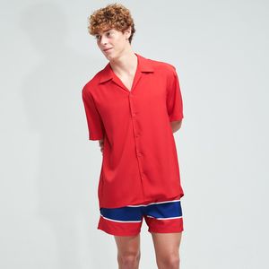 <b>Men's</b> Red Blue Striped Drawstring Quick Dry Beach Shorts Swim <b>Trunks</b> <b>Men</b>’s Quick-Dry Swim Shorts Wholesale OEM Factory Supplier - Product Image 6