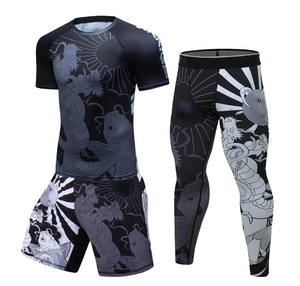 ชุดเสื้อและกางเกงรัดรูปแขนยาว UPF50 แห้งเร็ว สำหรับฝึกซ้อม BJJ ยิวยิตสู - Product Image 4