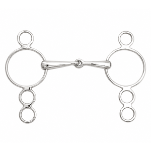 Stainless Steel Horse Bit Wholesale 4 Ring Dutch Gag Bit Single Jointed Snaffle Customizable <b>Equestrian</b> Horse Mouth Bit - Product Image 5