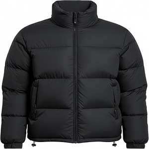 Men Puffer Jacket Thickened Winter <b>Coat</b> Warm Stand Collar Color Block Zip Up Jacket Ski <b>Bubble</b> <b>Coat</b> - Product Image 1