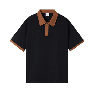 Chemises de golf personnalisées en tissu 100% coton, polos à séchage rapide, polos unis pour hommes, t-shirts polo - Product Image 4