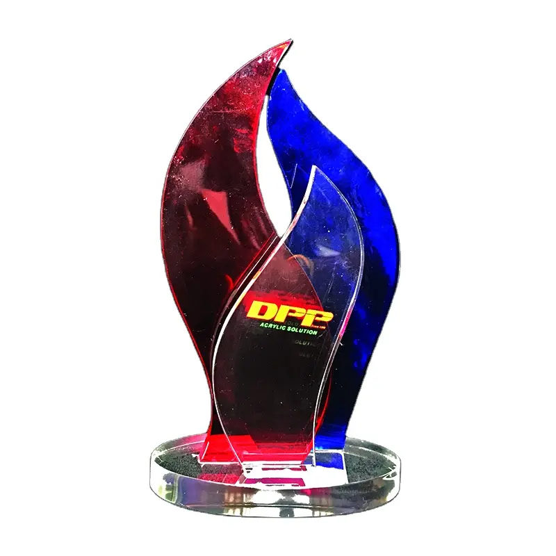 Factory custom luxury crystal award acrylic trophy blanks