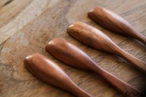 Cuillères en bois, grandes cuillères à soupe, cuillères à soupe de nouilles Soba, pièce design en bois naturel en promotion - Product Image 6