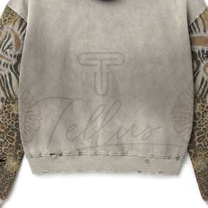 Sudadera con Capucha para Hombre, Diseño Personalizado, Estilo Moderno, con Pedrería, 100% Algodón, Alta Calidad, Corte Holgado, Transpirable, Estilo Urbano - Product Image 6