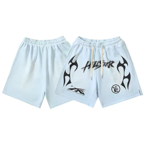 สินค้ามาใหม่ล่าสุด เสื้อผ้าสตรีทแวร์สไตล์เรโทร แบรนด์แฟชั่นแท้ ดีไซน์สั่งทำ กางเกงขาสั้นผู้ชายทรงหลวมผ้าฝ้ายบางเบา ราคาขายส่ง ปี 2026 - Product Image 6