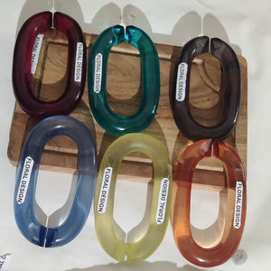 Cadena de Acrílico Mate de Gran Tamaño con Anillo de Resina Mate para Bolsos, Accesorios para Bolsos de Mujer - Product Image 5