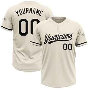 เสื้อเบสบอลแบบย้อนยุคคุณภาพดี ระบายอากาศได้ดี ออกแบบได้ตามต้องการ สำหรับผู้ใหญ่ สไตล์ใหม่ แขนสั้น ชุดกีฬา - Product Image 1