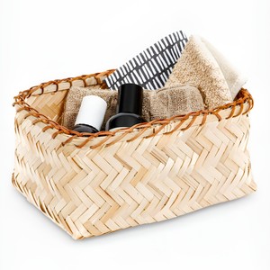 Juego de cestas decorativas para guardar regalos, cestas nido hechas a mano, contenedores de almacenamiento de bambú - Product Image 2