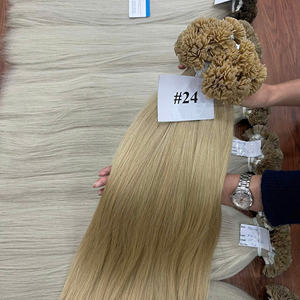 Prix de gros Paquet de cheveux humains à pointe de kératine droite 100% Extensions de cheveux bruts sans enchevêtrement sans perte prêt à expédier - Product Image 4