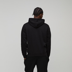 Serie de Productos al por Mayor de Alta Calidad |   Sudadera con capucha y cremallera para hombre, negra, holgada, de forro polar, informal, de invierno, bordada - Product Image 3