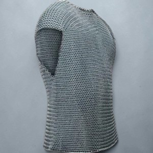 Camisa de Malla Medieval Clásica Hecha a Mano para Hombre, Túnica de Aluminio Plateado, Estilo Gótico, Disfraz de Cosplay - Product Image 5