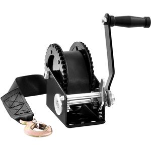 Verricello Manuale per Rimorchio Barca con Capacità di Trazione di 900 kg, Cinghia in Poliestere da 23 Piedi, Cricchetto Bidirezionale, Verricello Resistente 12V DC - Product Image 6