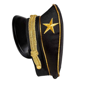 หมวกแก๊ปทรงสูงแบบขายส่ง OEM ผลิตด้วยมือจากขนสัตว์ 100% สำหรับงานพิธี นักเรียนนายร้อย งานรับปริญญา งานคาร์นิวัล และขบวนพาเหรด - Product Image 4