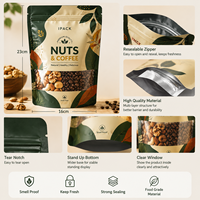 Bolsa de Aluminio Impresa Personalizada con Cierre para Envasado de Alimentos y Snacks, Bolsa Hermética Resellable