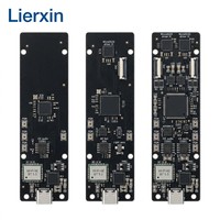 Lierxin LEX-AR-WG-V25 Lunettes Intelligentes IA à Immersion Argentée, Guide d'Ondes Optique, PCB de Pilote Ultra-Fin à 6-8 Couches, Micro LED MicroOLED