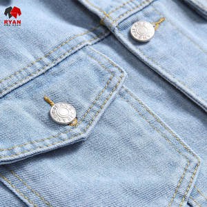 Chaqueta Vaquera Personalizada de Primera Calidad Ryan Pro Gear para Hombre, Cierre de Botones, Diseño Acolchado de Secado Rápido con Bolsillos - Product Image 2