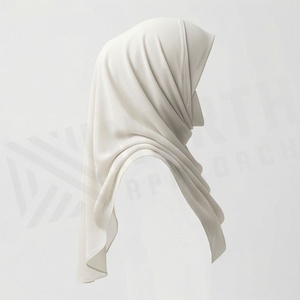 Hiyab de Chifón de Color Sólido para Mujer, Transpirable, para Uso Diario, Pañuelo Étnico de Oriente Medio - Product Image 3