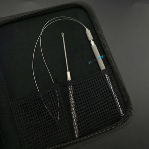 Kit de pinces pour l'application et le retrait d'extensions de cheveux en micro-perles d'acier durables, outils de pose de micro-liens réutilisables - Product Image 5