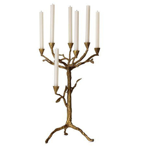 Elegant Design Wedding Party Event Centerpiece <b>Candelabra</b> Modern Gold Plated Traditional 5 Candle Luxury Crystal Candle Votive - Product Image 2