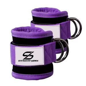 สายรัดข้อเท้าแบบปรับได้สำหรับการออกกำลังกาย รองรับการฝึกเคเบิลคิกแบ็คในยิม นุ่มสบายและใช้งานได้ยาวนาน - Product Image 1