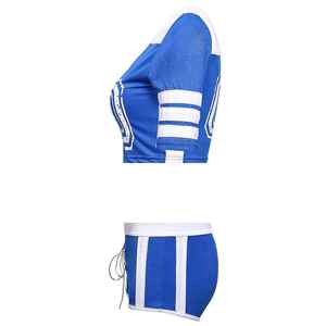 Costumes d'entraînement de pom-pom girl pour femmes adultes, ensembles uniformes 100% coton, kits uniformes de pom-pom girl, service OEM - Product Image 4