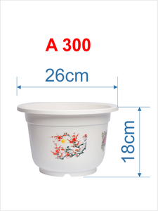 Pot de fleurs intérieur/extérieur quatre saisons imprimé sur mesure, plusieurs tailles, décoration d'intérieur pour plantes - Product Image 6