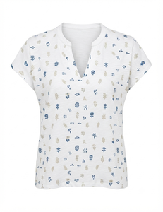 T-shirts pour femmes à la mode, imprimés sur mesure, col en V, manches courtes, respirants, anti-boulochage, été, pas chers, vente chaude - Product Image 4