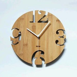 Reloj de Pared Decorativo de Madera, Material Natural, Pieza Decorativa para Hogar, Oficina, Hotel e Interiores Comerciales - Product Image 5
