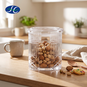 Tapas para recipientes de cocina, redondas, modernas, multifuncionales, transparentes, frascos de almacenamiento Kate. - Product Image 1