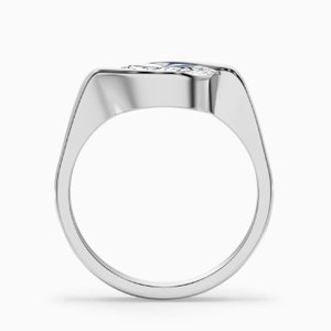 Marquise Cut Moissanite <b>Ring</b> 925 Sterling Silver Yellow Gold Plated <b>Dainty</b> Solitaire Engagement <b>Ring</b> Minimalist Wedding Jewelry - Product Image 2