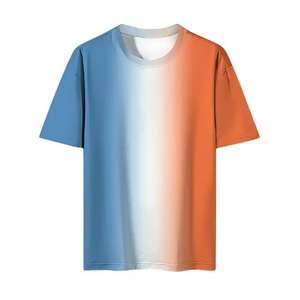 Ensemble décontracté deux pièces pour homme, 100 % coton, haute qualité, mode estivale, avec logo personnalisé, tie-dye, coupe oversize, sportswear, chemise et short - Product Image 2