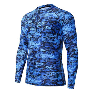 <b>Compression</b> <b>Shirt</b> Soft Breathable Slim Fit Comfortable Professional Sportswear Lightweight Fitness <b>Custom</b> <b>Design</b> Men Rash Guard - Product Image 1