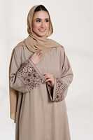 Abaya de style modeste bien conçue, fournie directement par l'usine, avec perles, ensemble Abaya pour femmes musulmanes, Dubaï
