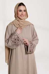 Abaya de Estilo Modesto para Mujer, Hecha en Fábrica, con Cuentas, Conjunto de Abaya Musulmana para Mujer, Estilo Dubái - Product Image 5