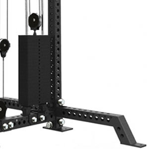 Torre de cable de pila de peso de entrenador funcional único de acero inoxidable de grado comercial <span class=keywords><strong>con</strong></span> accesorios de fila baja y cable - Product Image 4