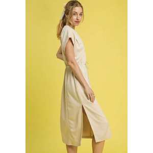 Umgee XS tamaño abertura lateral manga corta Midi Tee vestido variante cumplida a mano - Product Image 3