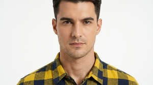 Men's Classic Checkered Flannel <b>Shirt</b> Long Sleeve Button Up Casual Woven <b>Shirt</b> for Outdoor and Daily Wear - Product Image 6