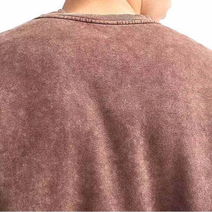 Sudadera personalizada vintage de cuello redondo, sudaderas lisas de cuello redondo para hombre, sudadera con efecto lavado ácido, transpirable, precio al por mayor, OEM - Product Image 4